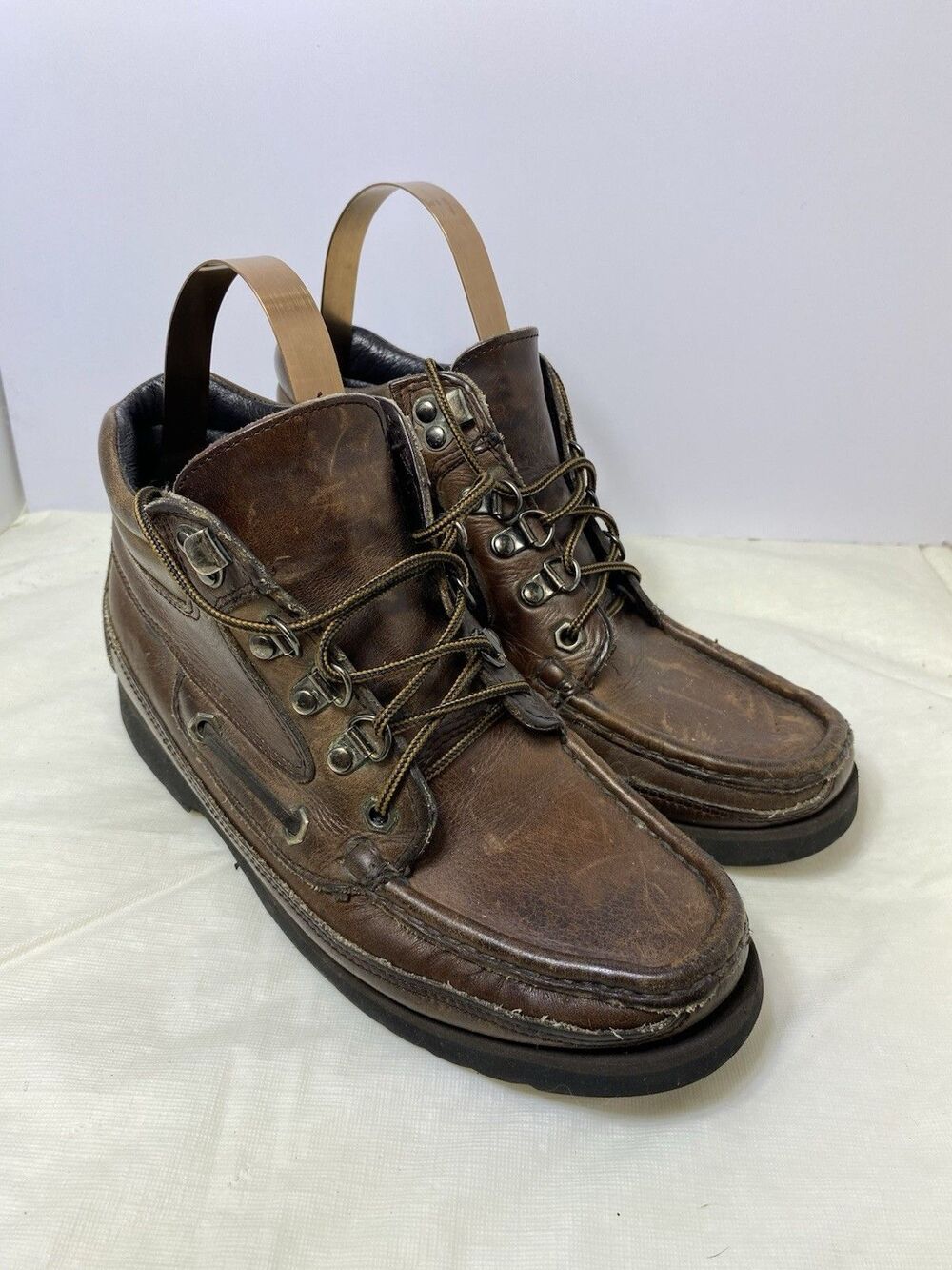 Vintage Eagle Mountain Leather Boots Mens Size 7M Brown